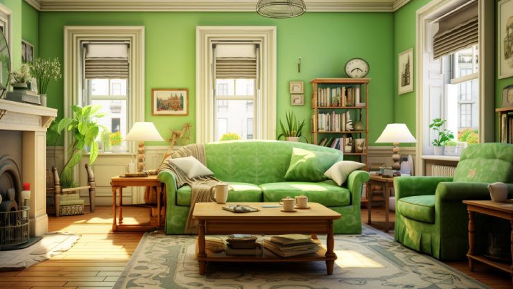 Green Living Room