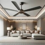 Ceiling fan in a large room